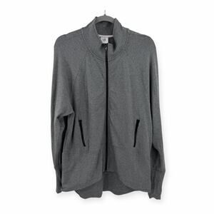 CAbi Athletic Pivot Full Zip Jacket in gray Size L